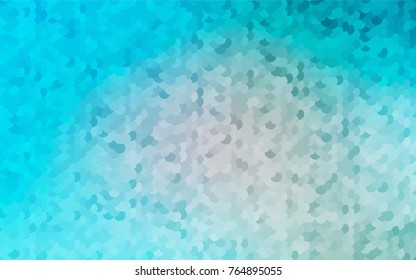 Light BLUE vector red banner with set of circles, dots. Donuts Background. Creative Design Template. Technological halftone illustration.