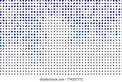 Light BLUE vector red banner with set of circles, dots. Donuts Background. Creative Design Template. Technological halftone illustration.