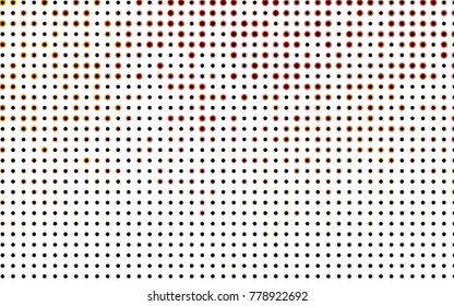 Light BLUE vector red banner with set of circles, dots. Donuts Background. Creative Design Template. Technological halftone illustration.