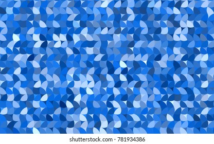 Light BLUE vector red banner with set of circles, dots. Donuts Background. Creative Design Template. Technological halftone illustration.