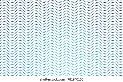 Light BLUE vector red banner with set of circles, dots. Donuts Background. Creative Design Template. Technological halftone illustration.