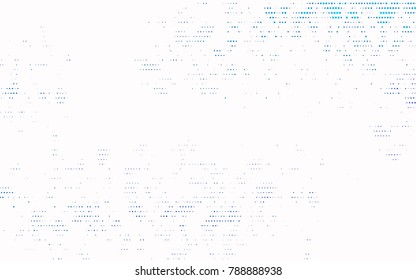 Light BLUE vector red banner with set of circles, dots. Donuts Background. Creative Design Template. Technological halftone illustration.