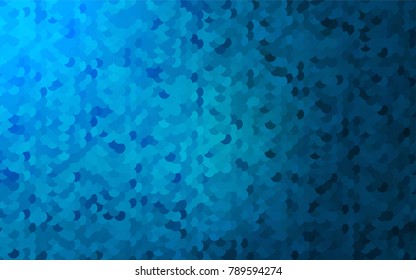 Light BLUE vector red banner with set of circles, dots. Donuts Background. Creative Design Template. Technological halftone illustration.