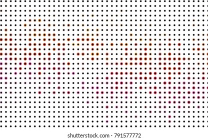 Light BLUE vector red banner with set of circles, dots. Donuts Background. Creative Design Template. Technological halftone illustration.