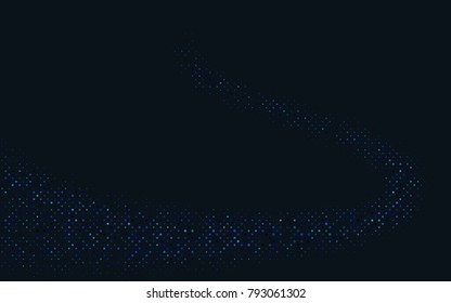 Light BLUE vector red banner with set of circles, dots. Donuts Background. Creative Design Template. Technological halftone illustration.