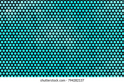 Light BLUE vector red banner with set of circles, dots. Donuts Background. Creative Design Template. Technological halftone illustration.