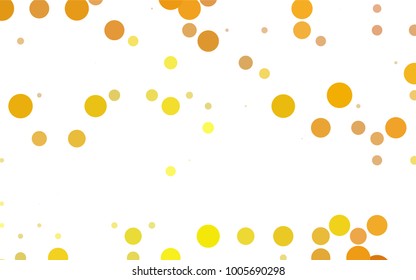 Light BLUE vector red pattern of geometric circles, shapes. Colorful mosaic banner. Geometric background with colored disks.