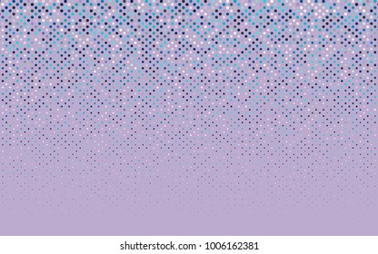 Light BLUE vector red pattern of geometric circles, shapes. Colorful mosaic banner. Geometric background with colored disks.