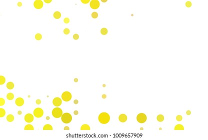 Light BLUE vector red pattern of geometric circles, shapes. Colorful mosaic banner. Geometric background with colored disks.