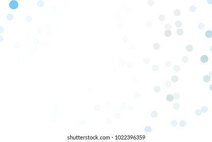 Light BLUE vector red pattern of geometric circles, shapes. Colorful mosaic banner. Geometric background with colored disks.