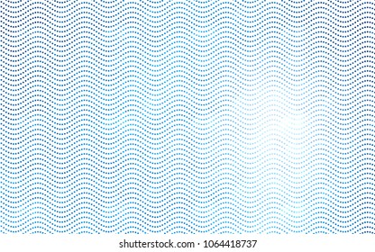 Light BLUE vector red pattern of geometric circles, shapes. Colorful mosaic banner. Geometric background with colored disks.