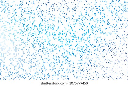 Light BLUE vector red pattern of geometric circles, shapes. Colorful mosaic banner. Geometric background with colored disks.