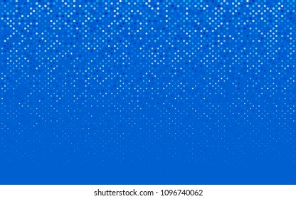 Light BLUE vector red pattern of geometric circles, shapes. Colorful mosaic banner. Geometric background with colored disks.