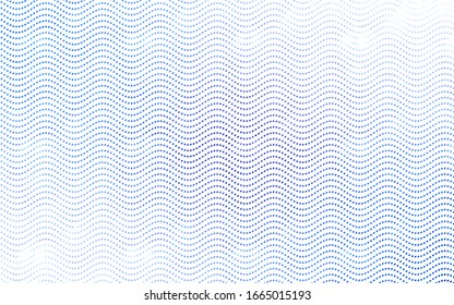 Light BLUE vector red pattern of geometric circles, shapes. Colorful mosaic banner. Geometric background with colored disks.