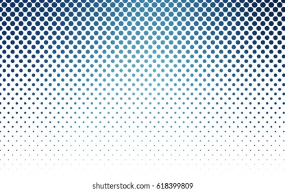 Light BLUE vector red pattern of geometric circles, shapes. Colorful mosaic banner. Geometric background with colored disks.