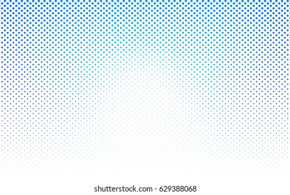 Light BLUE vector red pattern of geometric circles, shapes. Colorful mosaic banner. Geometric background with colored disks.