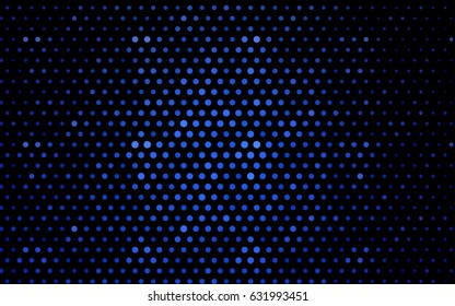 Light BLUE vector red pattern of geometric circles, shapes. Colorful mosaic banner. Geometric background with colored disks.