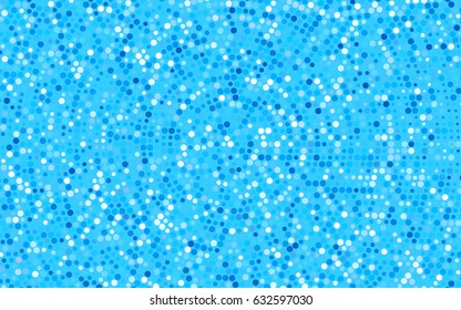 Light BLUE vector red pattern of geometric circles, shapes. Colorful mosaic banner. Geometric background with colored disks.