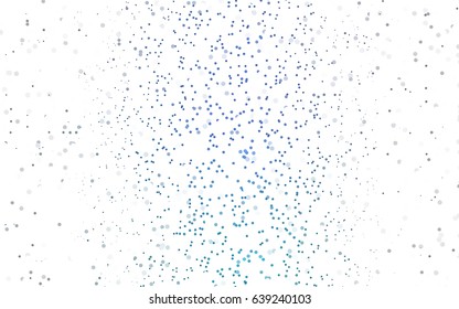 Light BLUE vector red pattern of geometric circles, shapes. Colorful mosaic banner. Geometric background with colored disks.