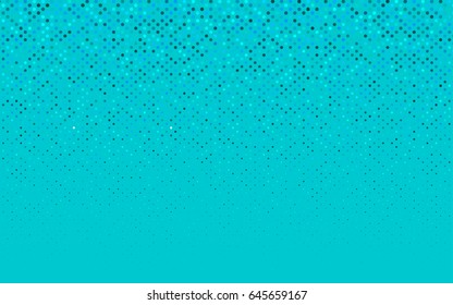 Light BLUE vector red pattern of geometric circles, shapes. Colorful mosaic banner. Geometric background with colored disks.