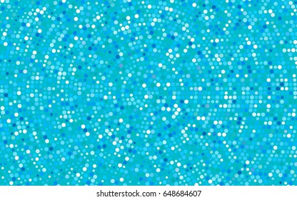 Light BLUE vector red pattern of geometric circles, shapes. Colorful mosaic banner. Geometric background with colored disks.