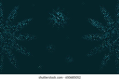Light BLUE vector red pattern of geometric circles, shapes. Colorful mosaic banner. Geometric background with colored disks.