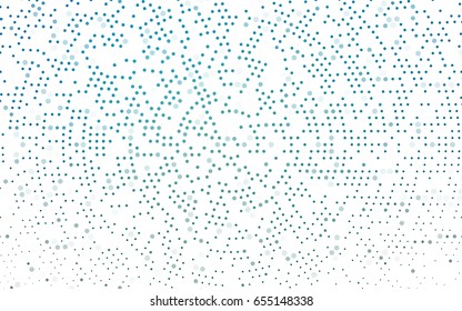 Light BLUE vector red pattern of geometric circles, shapes. Colorful mosaic banner. Geometric background with colored disks.