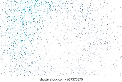 Light BLUE vector red pattern of geometric circles, shapes. Colorful mosaic banner. Geometric background with colored disks.
