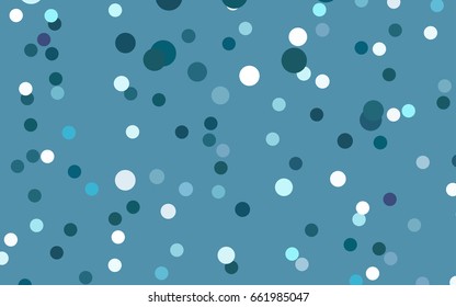 Light BLUE vector red pattern of geometric circles, shapes. Colorful mosaic banner. Geometric background with colored disks.