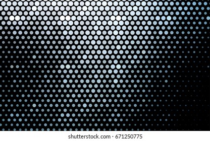 Light BLUE vector red pattern of geometric circles, shapes. Colorful mosaic banner. Geometric background with colored disks.