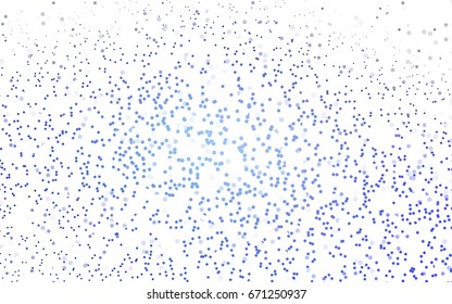 Light BLUE vector red pattern of geometric circles, shapes. Colorful mosaic banner. Geometric background with colored disks.