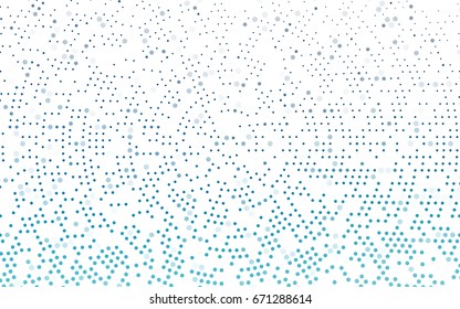 Light BLUE vector red pattern of geometric circles, shapes. Colorful mosaic banner. Geometric background with colored disks.