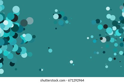 Light blue vector red pattern of geometric circles, shapes. Colorful mosaic banner. Geometric background with colored disks.