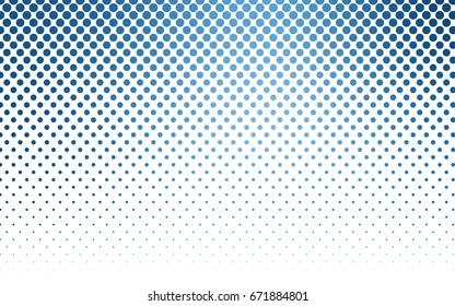 Light BLUE vector red pattern of geometric circles, shapes. Colorful mosaic banner. Geometric background with colored disks.