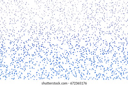 Light BLUE vector red pattern of geometric circles, shapes. Colorful mosaic banner. Geometric background with colored disks.