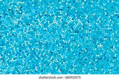 Light BLUE vector red pattern of geometric circles, shapes. Colorful mosaic banner. Geometric background with colored disks.