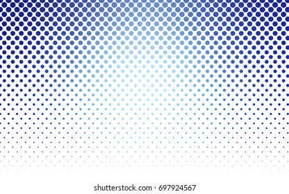 Light BLUE vector red pattern of geometric circles, shapes. Colorful mosaic banner. Geometric background with colored disks.
