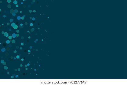 Light BLUE vector red pattern of geometric circles, shapes. Colorful mosaic banner. Geometric background with colored disks.