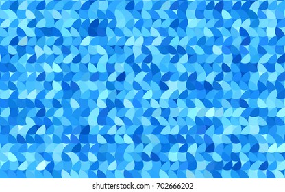 Light BLUE vector red pattern of geometric circles, shapes. Colorful mosaic banner. Geometric background with colored disks.