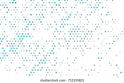 Light BLUE vector red pattern of geometric circles, shapes. Colorful mosaic banner. Geometric background with colored disks.