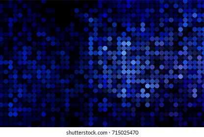 Light BLUE vector red pattern of geometric circles, shapes. Colorful mosaic banner. Geometric background with colored disks.