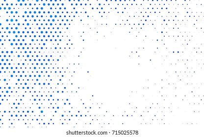 Light BLUE vector red pattern of geometric circles, shapes. Colorful mosaic banner. Geometric background with colored disks.