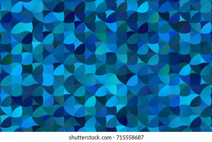 Light BLUE vector red pattern of geometric circles, shapes. Colorful mosaic banner. Geometric background with colored disks.
