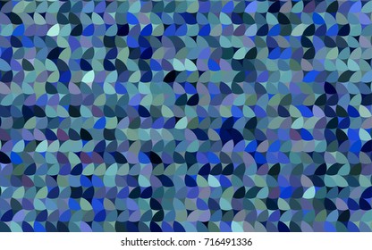 Light BLUE vector red pattern of geometric circles, shapes. Colorful mosaic banner. Geometric background with colored disks.