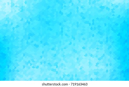Light BLUE vector red pattern of geometric circles, shapes. Colorful mosaic banner. Geometric background with colored disks.