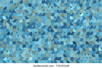 Light BLUE vector red pattern of geometric circles, shapes. Colorful mosaic banner. Geometric background with colored disks.