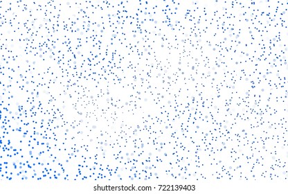 Light BLUE vector red pattern of geometric circles, shapes. Colorful mosaic banner. Geometric background with colored disks.