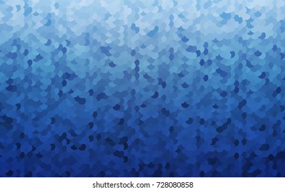 Light BLUE vector red pattern of geometric circles, shapes. Colorful mosaic banner. Geometric background with colored disks.