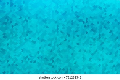 Light BLUE vector red pattern of geometric circles, shapes. Colorful mosaic banner. Geometric background with colored disks.