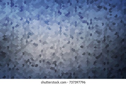 Light BLUE vector red pattern of geometric circles, shapes. Colorful mosaic banner. Geometric background with colored disks.